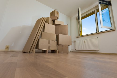 Families using household storage in Rushgreen during a move